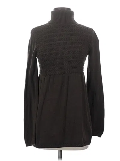 Pre-owned Studio M Long Sleeve Blouse In Black