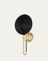 Studio M Mat Sanders Design From  Cavalier 1-light Wall Sconce In Natural Aged Brass