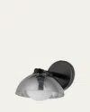 Studio M Mat Sanders Design From  Domain 1-light Wall Sconce - Smoke/brass In Gunmetal
