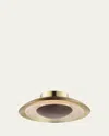 Studio M Mat Sanders Design From  Prismatic 16" Surface Mount In Natural Aged Brass