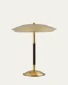 Studio M Mat Sanders Design From  Prismatic Led Table Lamp In Natural Aged Brass