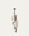 Studio M Megalith 42" Multi Stone 5-light Pendant Chandelier In Brushed Bronze