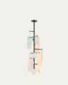 Studio M Megalith Dichroic Glass 5-light Chandelier In Brushed Bronze