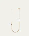 Studio M Nina Magon Design From  Contour 3-light Cord Hung Pendant 3000k In Heritage
