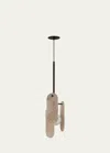 Studio M Nina Magon Design From  Megalith Cord Hung Pendant In Rose Jade