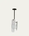 Studio M Nina Magon Design From  Megalith Stem Hung Pendant Spanish Alabaster In Brushed Bronze