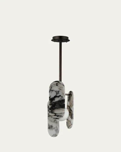 STUDIO M NINA MAGON DESIGN FROM STUDIO M MEGALITH STEM HUNG PENDANT STRIAE ARYA