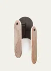 Studio M Nina Magon Design From  Megalith Wall Sconce In Rose Jade