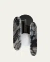Studio M Nina Magon Design From  Megalith Wall Sconce Striae Arya In Gunmetal