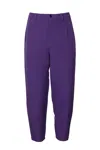 Studio M Radish High-rise Balloon Tapered Pants In Purple