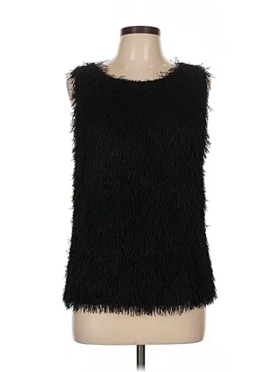 Pre-owned Studio M Sleeveless Blouse In Black