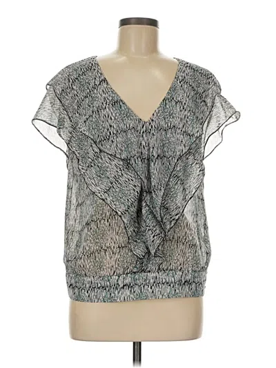 Pre-owned Studio M Sleeveless Blouse In Silver