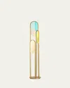 Studio M Trance 60" Floor Lamp In Natural Aged Brass