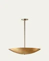 Studio M Vesta 24" French Gold Led Pendant In Polished Chrome