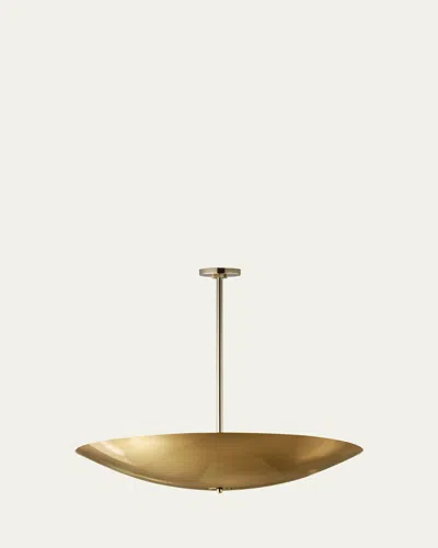 Studio M Vesta 36" French Gold Led Pendant In Polished Chrome