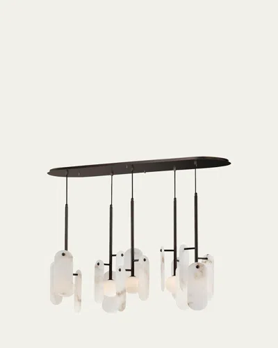 Studio M X Nina Magon Megalith 5-light Pendant Light In Brushed Bronze