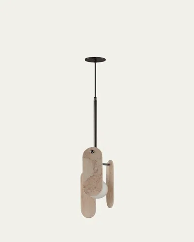 Studio M X Nina Magon Megalith Cord Hung Pendant Light In Neutral