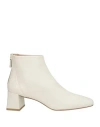 Studio Malori Roma Woman Ankle Boots White Size 10 Leather