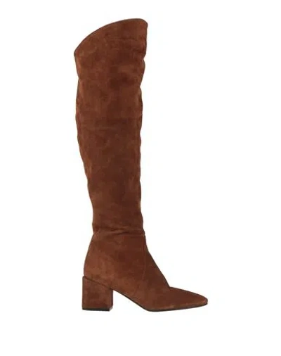 Studio Malori Roma Woman Boot Tan Size 8 Leather
