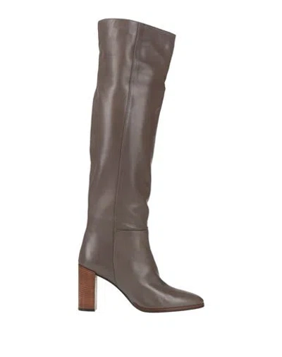Studio Malori Roma Woman Boot Taupe Size 7 Leather