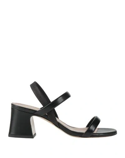 Studio Malori Roma Woman Sandals Black Size 7 Leather