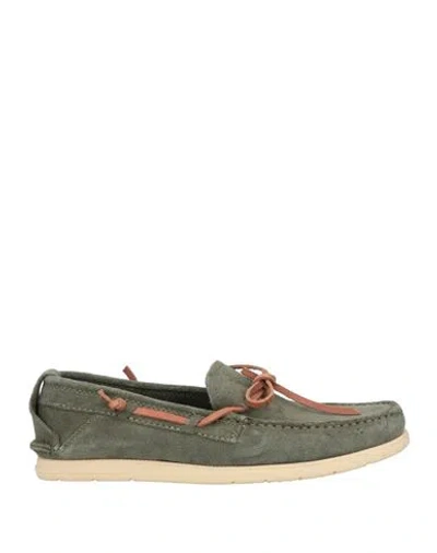 Studio Mode Man Loafers Dark Green Size 7 Leather