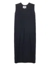Studio Nicholson Asymmetric Midi Dress In Blue