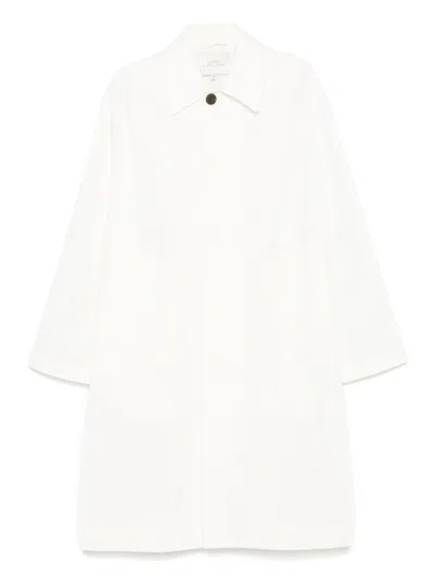 Studio Nicholson Nylon And Cotton Blend Coat In White