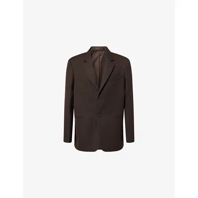 Studio Nicholson Mens Roversi Wool Jacket Coffee