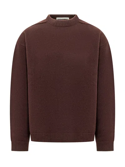 Studio Nicholson 5gg Guernsey Jumper Knit Sweater In Brown