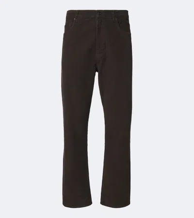 Studio Nicholson '90s Cotton Corduroy Straight Pants In Brown