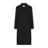 Studio Nicholson Aber Double-breasted Oversized Coat In Black