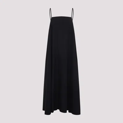 Studio Nicholson Gathered Back Dress In Black