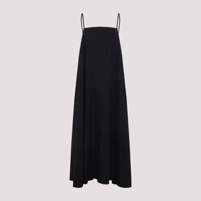 Studio Nicholson Achille Slender Straps Midi Dress In Black