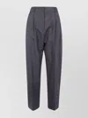 Studio Nicholson Acuna Front Pleat Trousers And Pockets In Gray