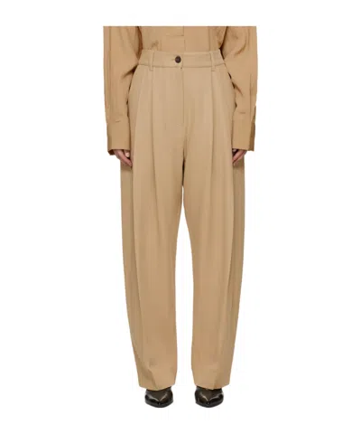 Studio Nicholson Acuna High-waisted Trousers In Brown