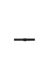 Studio Nicholson Black Leather Belt In Black