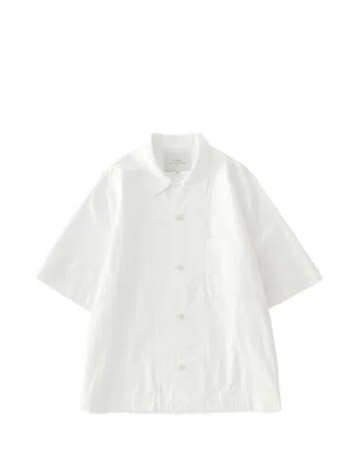Studio Nicholson Agios Short-sleeve Patch Pocket Shirt In White
