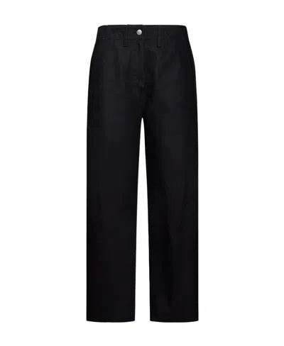 Studio Nicholson Akerman Curved-leg Denim Pant In Black