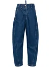 Studio Nicholson Denim Trousers With Belt Loops In Blue
