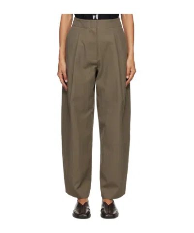 Studio Nicholson Ansell High-rise Casual Pants In Brown