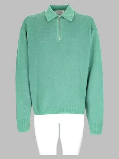 Studio Nicholson Apple Green Paper Sweatshirt
