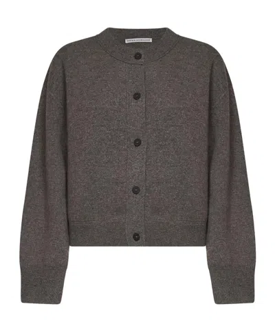 Studio Nicholson Arvine Cropped Cardigan In Gray