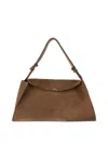 Studio Nicholson Folded Mini Shoulder Bag With Artistic Design In Brown