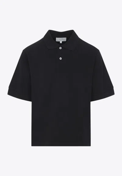 Studio Nicholson Balato Polo T-shirt In Black