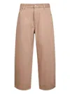 Studio Nicholson Beige Garment-dyed Denim Paolo Jeans In Brown