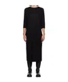 Studio Nicholson Banner Ribbed Maxi Dress In Black