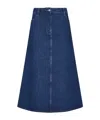 Studio Nicholson Baringo Denim Skirt In Blue
