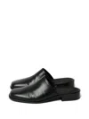 Studio Nicholson Black Barlow Slip-on Loafers In Black