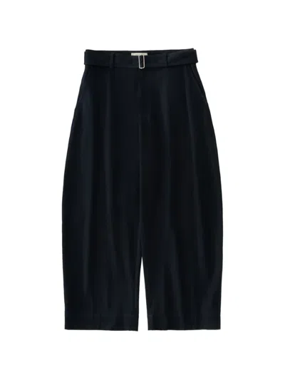 Studio Nicholson Barr Belt Trousers In Blue